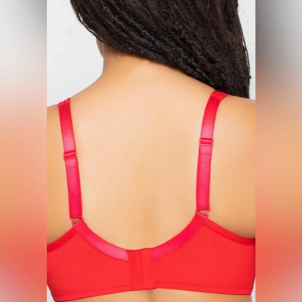 Curvy Couture Sheer Mesh Push Up Bra - Picture 3 of 11